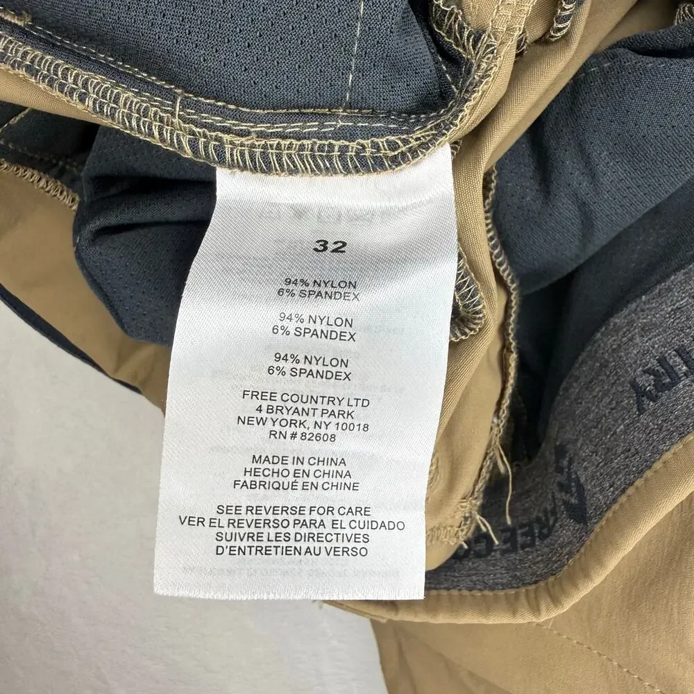 Free Country Convertible Hiking Pants Shorts Men's 32x32 - Picture 11 of 11